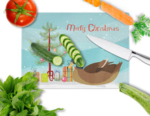 Load image into Gallery viewer, Khaki Campbell Duck Christmas Glass Cutting Boards – Durable, Decorative Kitchen Art Large BB9233LCB