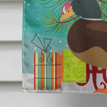 Load image into Gallery viewer, Silver Bantam Duck Christmas Flag Canvas House Size BB9234CHF