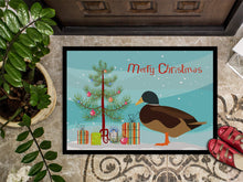 Load image into Gallery viewer, Silver Bantam Duck Christmas Doormat - 18x27 Decorative Floor Mat – Indoor/Outdoor Rug with Artistic Flair BB9234MAT