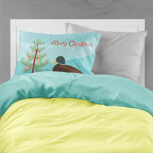 Load image into Gallery viewer, Silver Bantam Duck Christmas Fabric Standard Pillowcase – Artistic Decorative Front, White Back BB9234PILLOWCASE