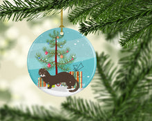 Load image into Gallery viewer, Russian or European Mink Christmas Ornament - Round Ceramic Ornament – Artist-Designed Keepsake Decoration BB9235CO1