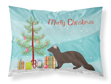 Load image into Gallery viewer, Sable Marten Christmas Fabric Standard Pillowcase – Artistic Decorative Front, White Back BB9236PILLOWCASE