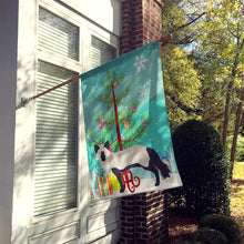 Load image into Gallery viewer, Silver Fox Christmas Flag Canvas House Size BB9238CHF