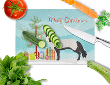 Load image into Gallery viewer, Silver Fox Christmas Glass Cutting Boards – Durable, Decorative Kitchen Art Large BB9238LCB