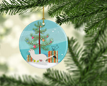 Load image into Gallery viewer, Stoat Short-tailed Weasel Christmas Ornament - Round Ceramic Ornament – Artist-Designed Keepsake Decoration BB9239CO1