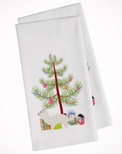 Load image into Gallery viewer, Stoat Short-tailed Weasel Christmas Kitchen Towels – Set of 2 - Decorative &amp; Absorbent Cotton | BB9239WTKT