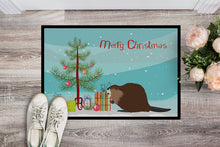 Load image into Gallery viewer, Eurasian Beaver Christmas Doormat - 24x36 Decorative Floor Mat – Indoor/Outdoor Rug with Artistic Flair BB9240JMAT