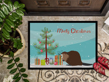 Load image into Gallery viewer, Eurasian Beaver Christmas Doormat - 24x36 Decorative Floor Mat – Indoor/Outdoor Rug with Artistic Flair BB9240JMAT