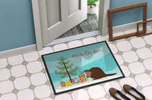 Load image into Gallery viewer, Eurasian Beaver Christmas Doormat - 24x36 Decorative Floor Mat – Indoor/Outdoor Rug with Artistic Flair BB9240JMAT