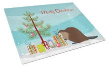 Load image into Gallery viewer, Eurasian Beaver Christmas Glass Cutting Boards – Durable, Decorative Kitchen Art Large BB9240LCB
