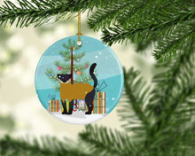 Load image into Gallery viewer, Yellow-Throated Marten Christmas Ornament - Round Ceramic Ornament – Artist-Designed Keepsake Decoration BB9241CO1