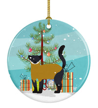 Load image into Gallery viewer, Yellow-Throated Marten Christmas Ornament - Round Ceramic Ornament – Artist-Designed Keepsake Decoration BB9241CO1