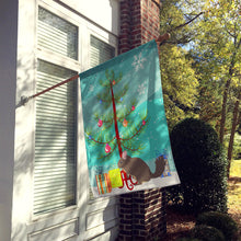 Load image into Gallery viewer, Chinchilla Christmas Flag Canvas House Size BB9242CHF