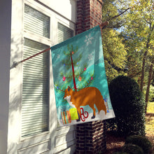 Load image into Gallery viewer, Red Fox Christmas Flag Canvas House Size BB9243CHF