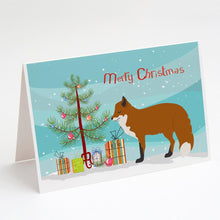 Load image into Gallery viewer, Red Fox Christmas Greeting Cards -  Blank Note Cards – 8-Pack of Artist-Designed Cards with Envelopes