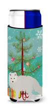 Load image into Gallery viewer, White Arctic Fox Christmas   Hugger for slim cans BB9244MUK