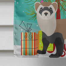 Load image into Gallery viewer, Ferret Christmas Flag Canvas House Size BB9245CHF