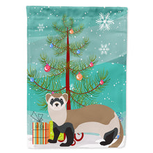 Load image into Gallery viewer, Ferret Christmas Flag Canvas House Size BB9245CHF