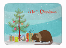 Load image into Gallery viewer, Coypu Nutria River Rat Christmas Machine Washable Memory Foam Mat BB9246RUG