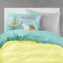 Load image into Gallery viewer, Alpine Goat Christmas Fabric Standard Pillowcase – Artistic Decorative Front, White Back BB9247PILLOWCASE