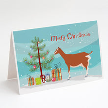 Load image into Gallery viewer, Toggenburger Goat Christmas Greeting Cards -  Blank Note Cards – 8-Pack of Artist-Designed Cards with Envelopes