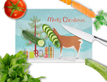 Load image into Gallery viewer, Toggenburger Goat Christmas Glass Cutting Boards – Durable, Decorative Kitchen Art Large BB9248LCB