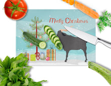 Load image into Gallery viewer, Verata Goat Christmas Glass Cutting Boards – Durable, Decorative Kitchen Art Large BB9249LCB