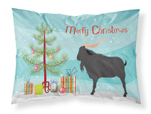 Load image into Gallery viewer, Verata Goat Christmas Fabric Standard Pillowcase – Artistic Decorative Front, White Back BB9249PILLOWCASE