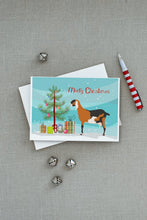 Load image into Gallery viewer, Anglo-nubian Nubian Goat Christmas Greeting Cards -  Blank Note Cards – 8-Pack of Artist-Designed Cards with Envelopes