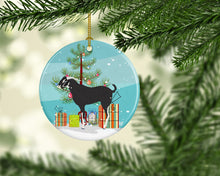 Load image into Gallery viewer, Black Bengal Goat Christmas Ornament - Round Ceramic Ornament – Artist-Designed Keepsake Decoration BB9251CO1