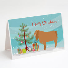 Load image into Gallery viewer, American Lamancha Goat Christmas Greeting Cards -  Blank Note Cards – 8-Pack of Artist-Designed Cards with Envelopes