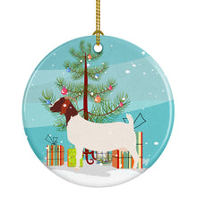Load image into Gallery viewer, Boer Goat Christmas Ornament - Round Ceramic Ornament – Artist-Designed Keepsake Decoration BB9253CO1