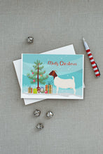Load image into Gallery viewer, Boer Goat Christmas Greeting Cards -  Blank Note Cards – 8-Pack of Artist-Designed Cards with Envelopes