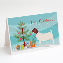 Load image into Gallery viewer, Boer Goat Christmas Greeting Cards -  Blank Note Cards – 8-Pack of Artist-Designed Cards with Envelopes