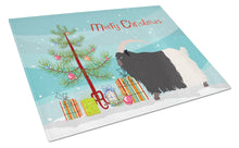 Load image into Gallery viewer, Welsh Black-Necked Goat Christmas Glass Cutting Boards – Durable, Decorative Kitchen Art Large BB9254LCB
