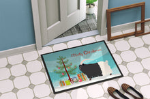 Load image into Gallery viewer, Welsh Black-Necked Goat Christmas Doormat - 18x27 Decorative Floor Mat – Indoor/Outdoor Rug with Artistic Flair BB9254MAT