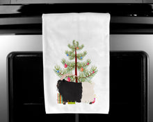 Load image into Gallery viewer, Welsh Black-Necked Goat Christmas Kitchen Towels – Set of 2 - Decorative &amp; Absorbent Cotton | BB9254WTKT