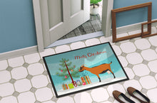 Load image into Gallery viewer, Oberhasli Goat Christmas Doormat - 18x27 Decorative Floor Mat – Indoor/Outdoor Rug with Artistic Flair BB9255MAT