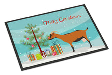 Load image into Gallery viewer, Oberhasli Goat Christmas Doormat - 18x27 Decorative Floor Mat – Indoor/Outdoor Rug with Artistic Flair BB9255MAT