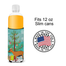Load image into Gallery viewer, Oberhasli Goat Christmas   Hugger for slim cans BB9255MUK