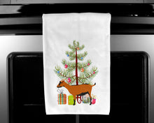 Load image into Gallery viewer, Oberhasli Goat Christmas Kitchen Towels – Set of 2 - Decorative &amp; Absorbent Cotton | BB9255WTKT