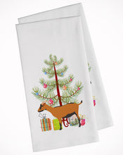 Load image into Gallery viewer, Oberhasli Goat Christmas Kitchen Towels – Set of 2 - Decorative &amp; Absorbent Cotton | BB9255WTKT