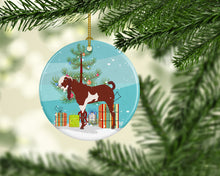 Load image into Gallery viewer, Jamnapari Goat Christmas Ornament - Round Ceramic Ornament – Artist-Designed Keepsake Decoration BB9257CO1