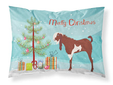 Load image into Gallery viewer, Jamnapari Goat Christmas Fabric Standard Pillowcase – Artistic Decorative Front, White Back BB9257PILLOWCASE