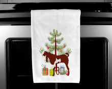 Load image into Gallery viewer, Jamnapari Goat Christmas Kitchen Towels – Set of 2 - Decorative &amp; Absorbent Cotton | BB9257WTKT