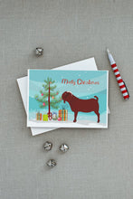 Load image into Gallery viewer, Kalahari Red Goat Christmas Greeting Cards -  Blank Note Cards – 8-Pack of Artist-Designed Cards with Envelopes