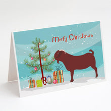 Load image into Gallery viewer, Kalahari Red Goat Christmas Greeting Cards -  Blank Note Cards – 8-Pack of Artist-Designed Cards with Envelopes