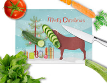 Load image into Gallery viewer, Kalahari Red Goat Christmas Glass Cutting Boards – Durable, Decorative Kitchen Art Large BB9258LCB