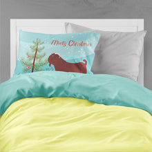 Load image into Gallery viewer, Kalahari Red Goat Christmas Fabric Standard Pillowcase – Artistic Decorative Front, White Back BB9258PILLOWCASE