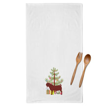 Load image into Gallery viewer, Kalahari Red Goat Christmas Kitchen Towels – Set of 2 - Decorative &amp; Absorbent Cotton | BB9258WTKT